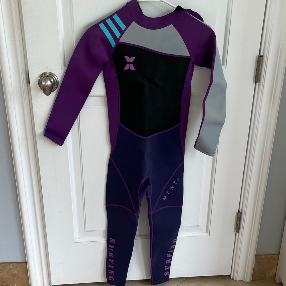 Kids Purple and Gray Rashguard